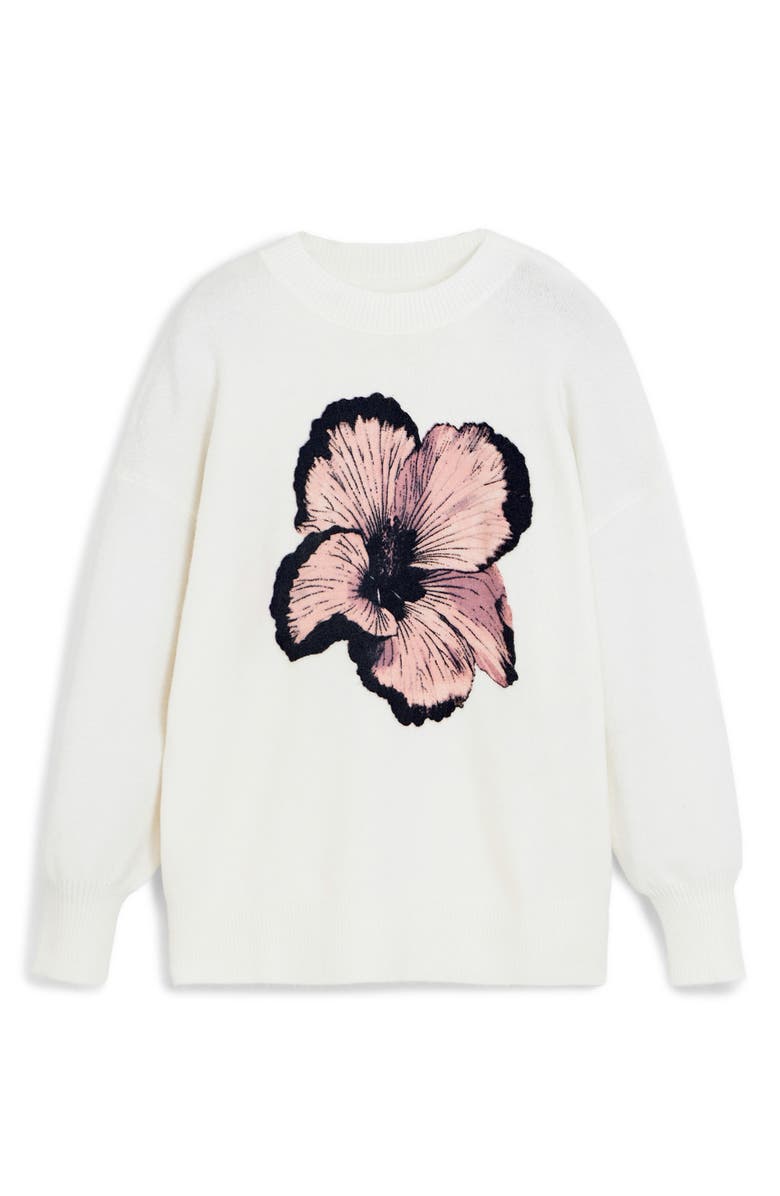 Desigual Playful Poppy Intarsia Sweater, Alternate, color, 