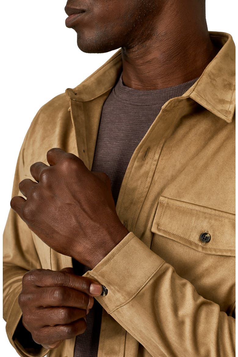 Country Road Faux Suede Shirt Jacket, Alternate, color, OAT