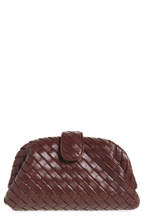 The Lauren 1980 Intrecciato Leather Clutch