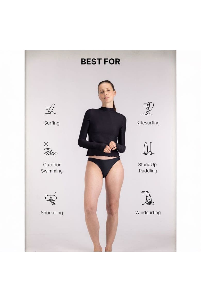 Rash Guard - Women's, Alternate, color, Black