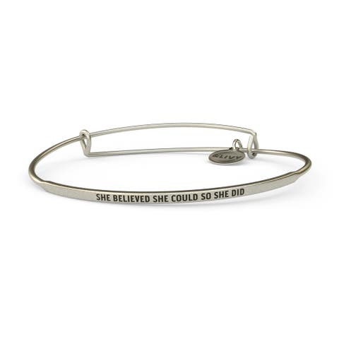 Posy Bangle Bracelet She Believed She Could So She Did