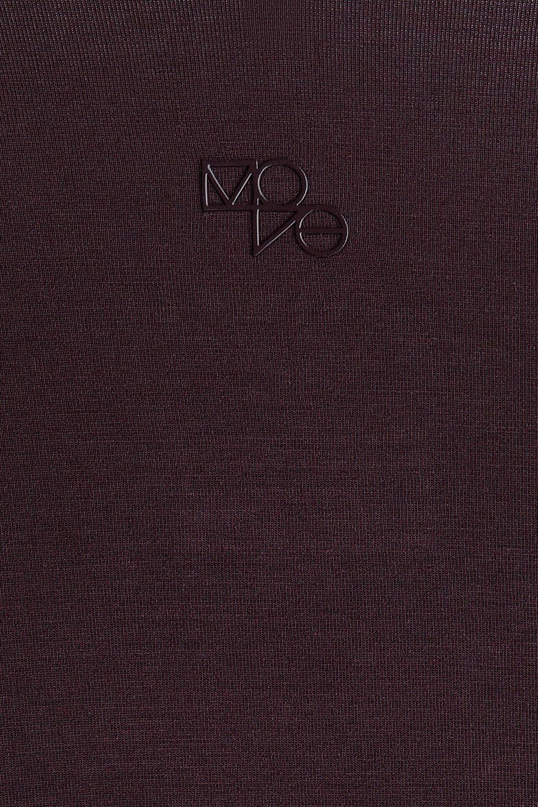 Sports Wrap Top In Modal, Alternate, color, Chocolate plum