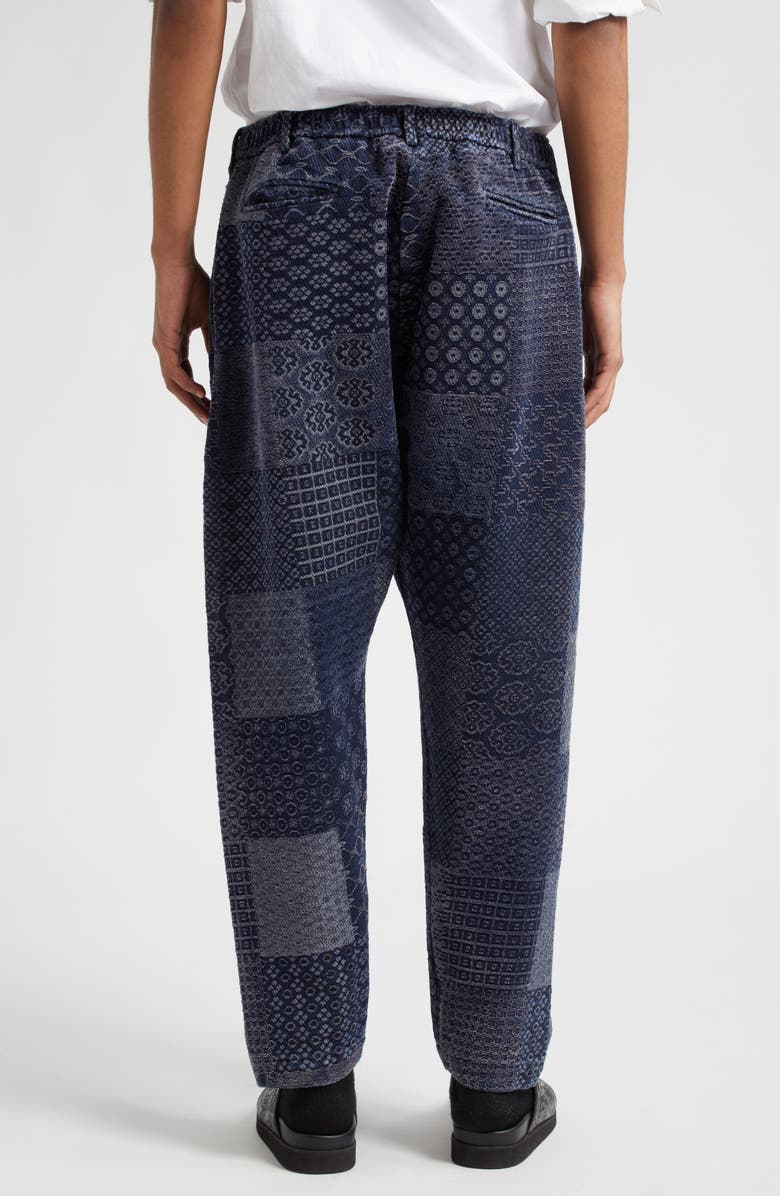 4SDesigns Elastic Waist Cotton Blend Jacquard Pants, Alternate, color,