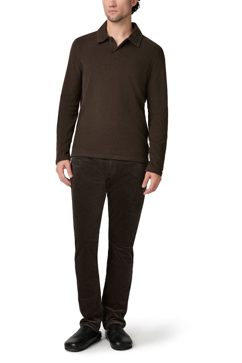 Hammond Long Sleeve Polo, Alternate, color, DARK AGAR