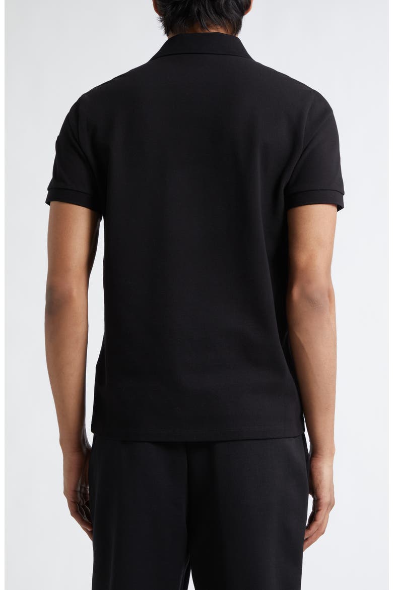 Logo Cotton Polo, Alternate, color, BLACK