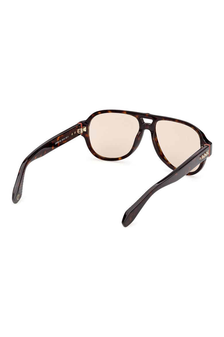 58mm Pilot Sunglasses, Alternate, color, DARK HAVANA / SAND