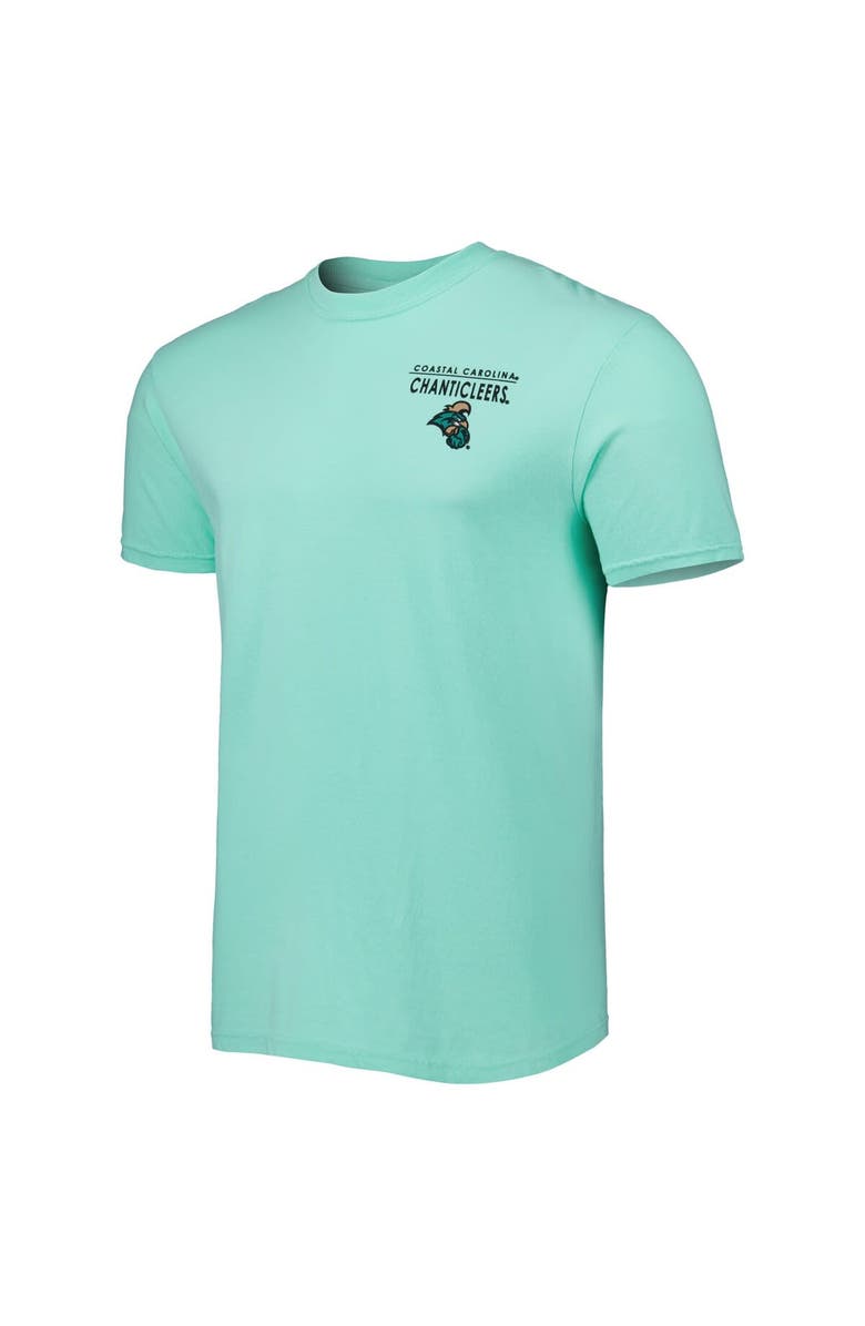 IMAGE ONE Men's Teal Coastal Carolina Chanticleers Landscape Shield T-Shirt, Alternate, color, 