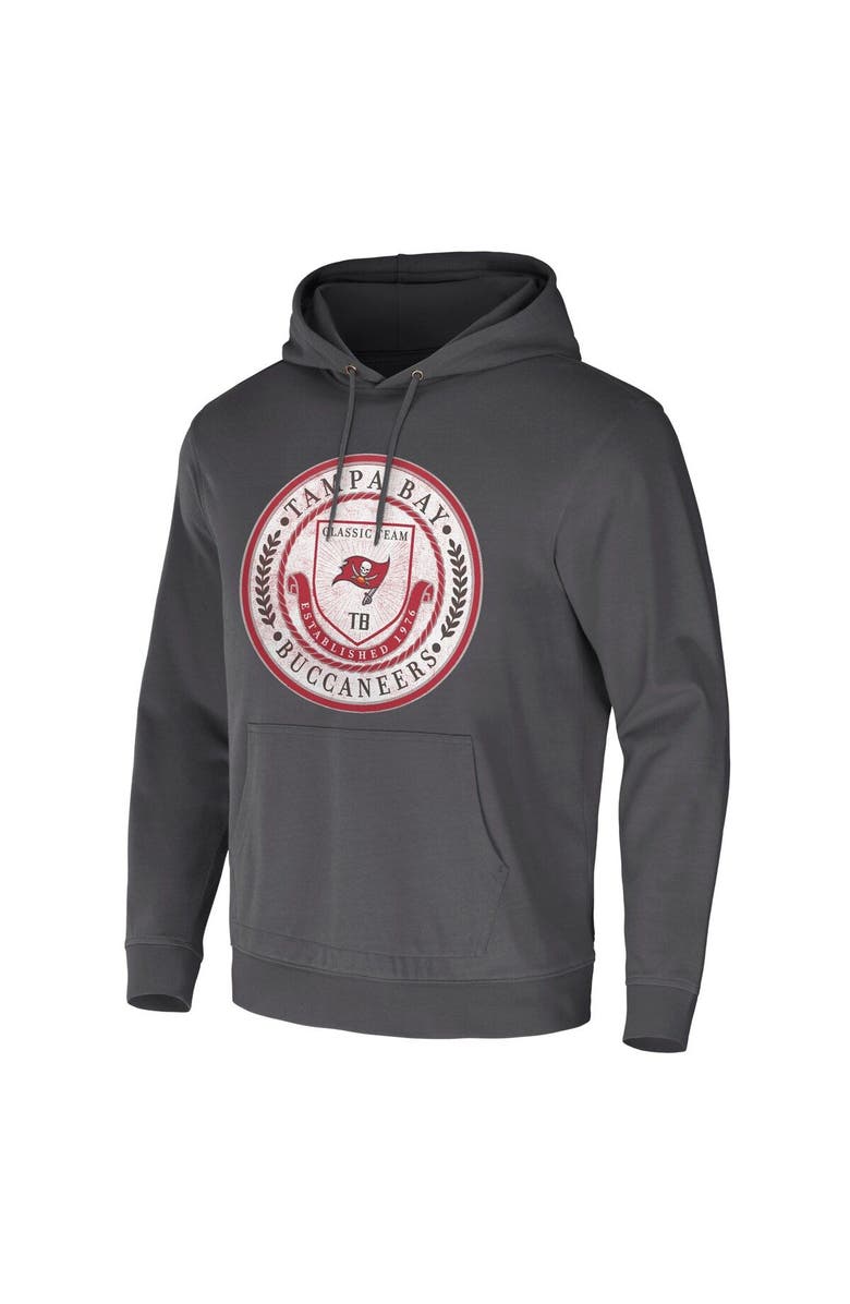 NFL X DARIUS RUCKER Men's NFL x Darius Rucker Collection by Fanatics Charcoal Tampa Bay Buccaneers Washed Pullover Hoodie, Alternate, color, Charcoal