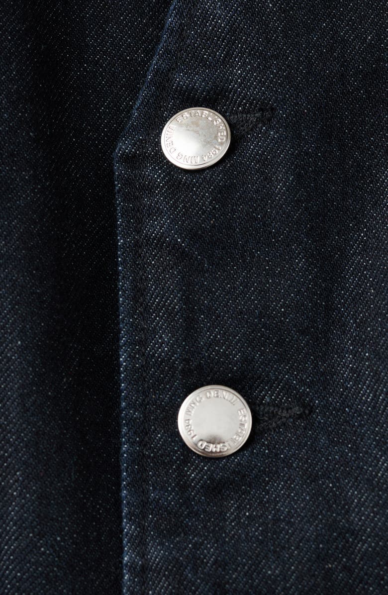 MANGO Odette Denim Jumpsuit, Alternate, color, Open Blue