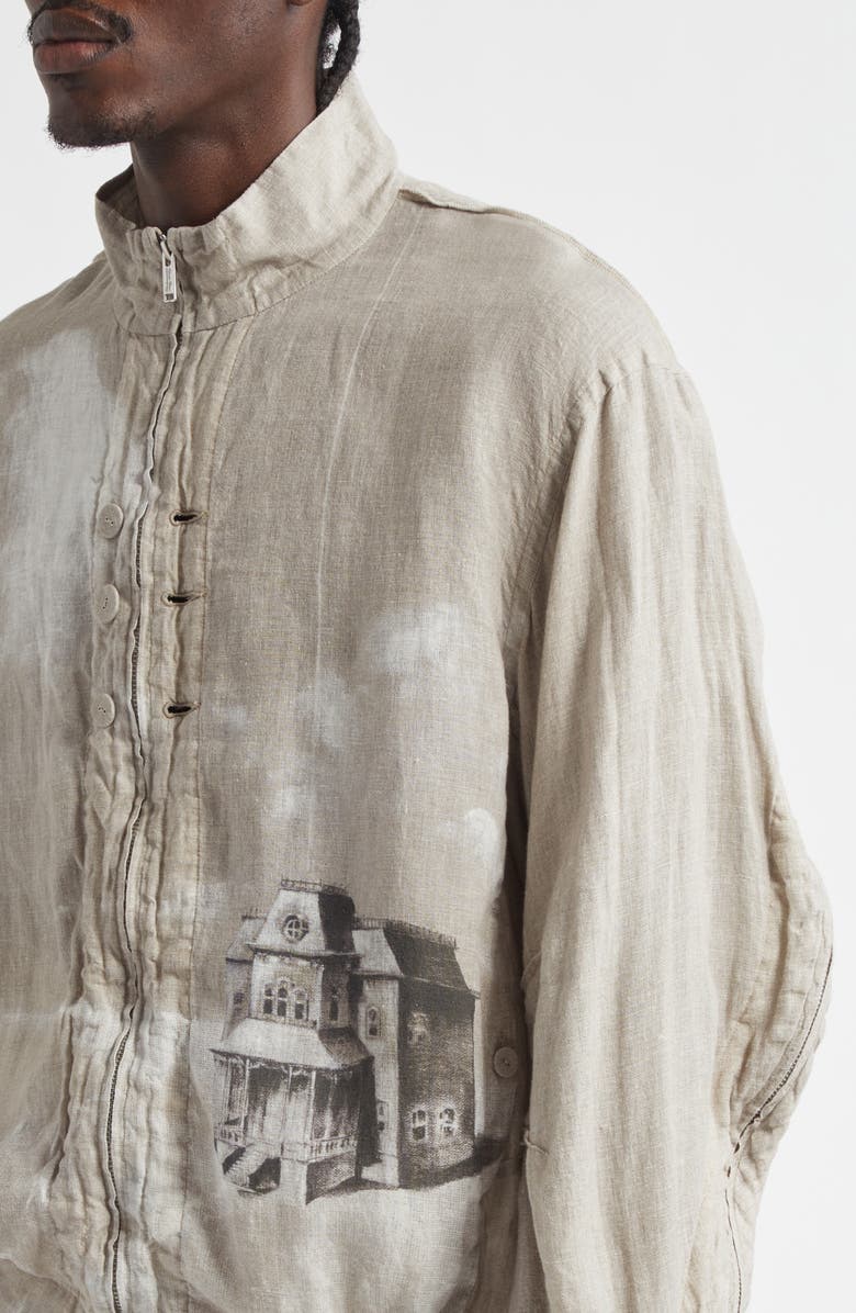 Undercover Linen Jacket, Alternate, color, Natural Base