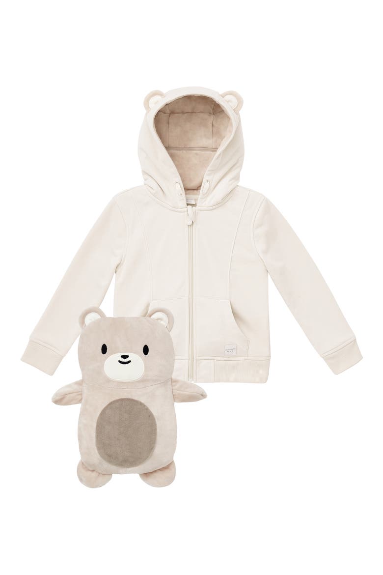 Kids' Bori Bear 2-in-1 Stuffed Animal Hoodie, Main, color, BEIGE