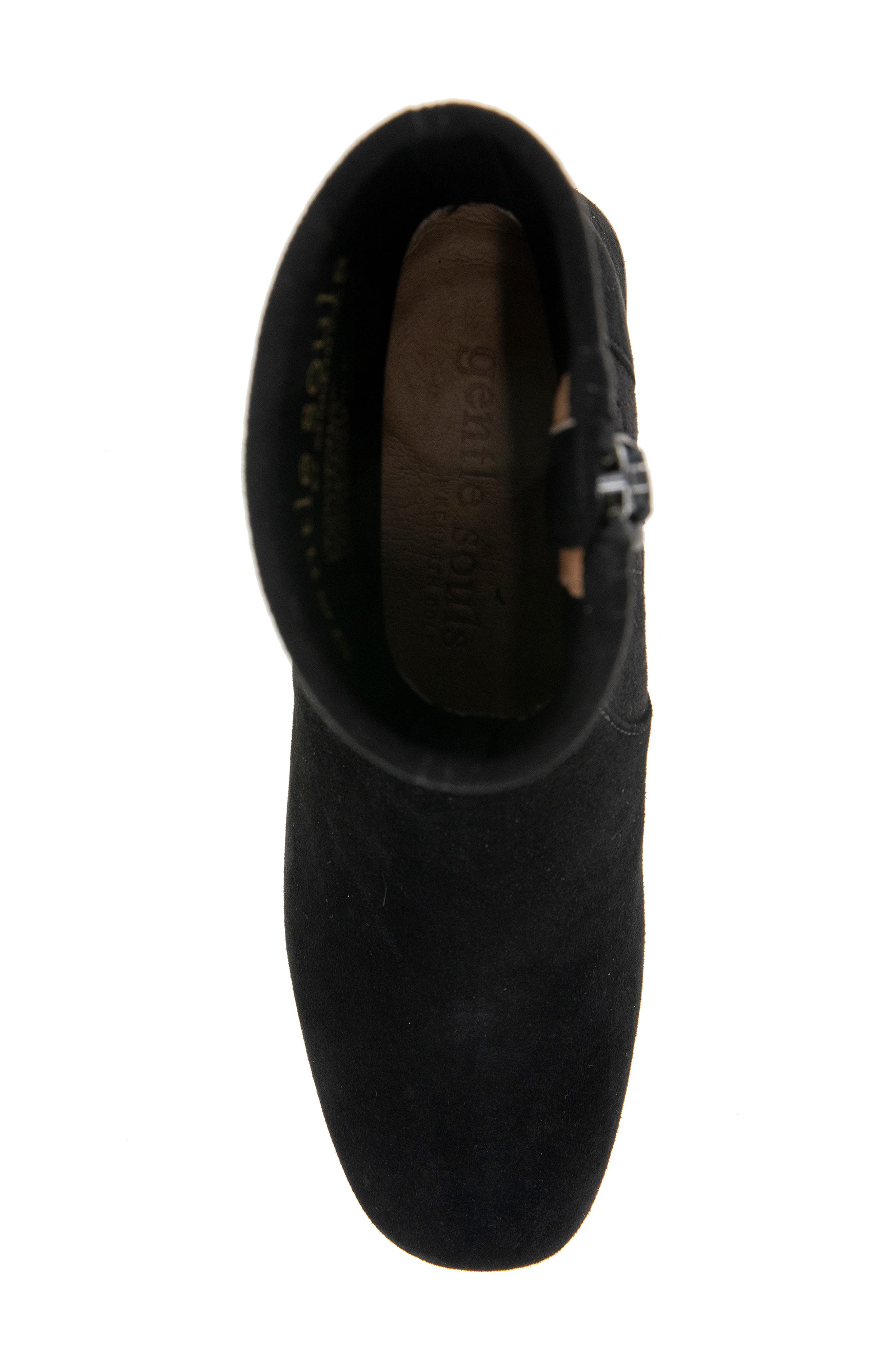 Gentle Souls Elbert Block Heel Bootie, Alternate, color, Black Suede