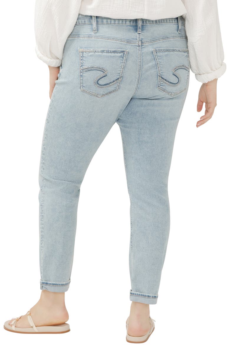 Silver Jeans Co. Girlfriend Jeans, Alternate, color, Indigo