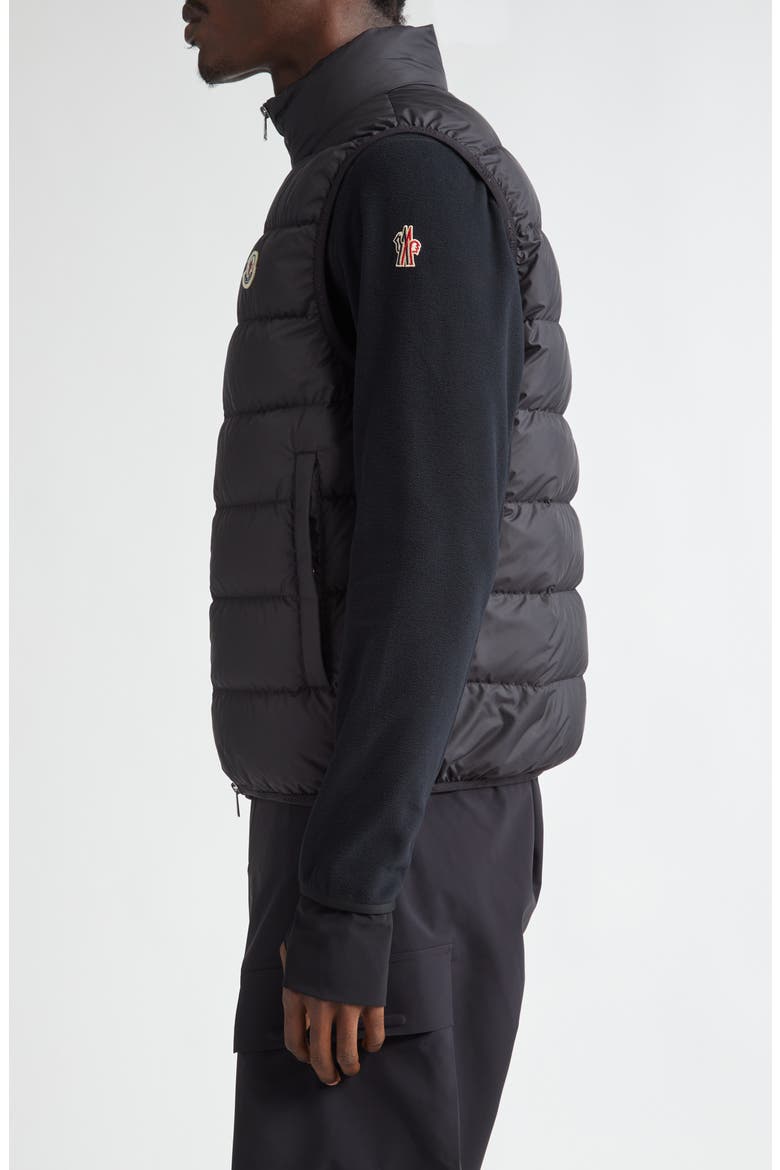 Contrin Down Puffer Vest, Alternate, color, BLACK