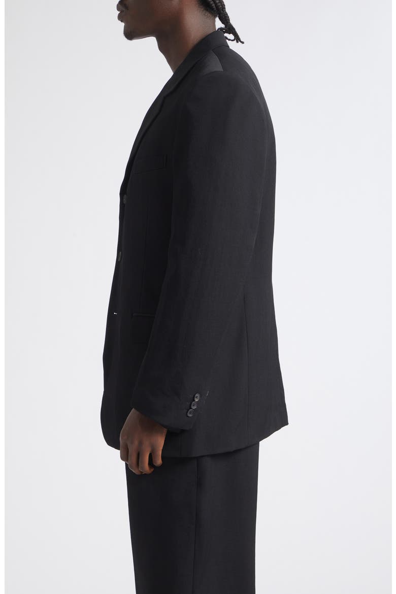 Gabardine Single Breasted Sport Coat, Alternate, color, BLACK