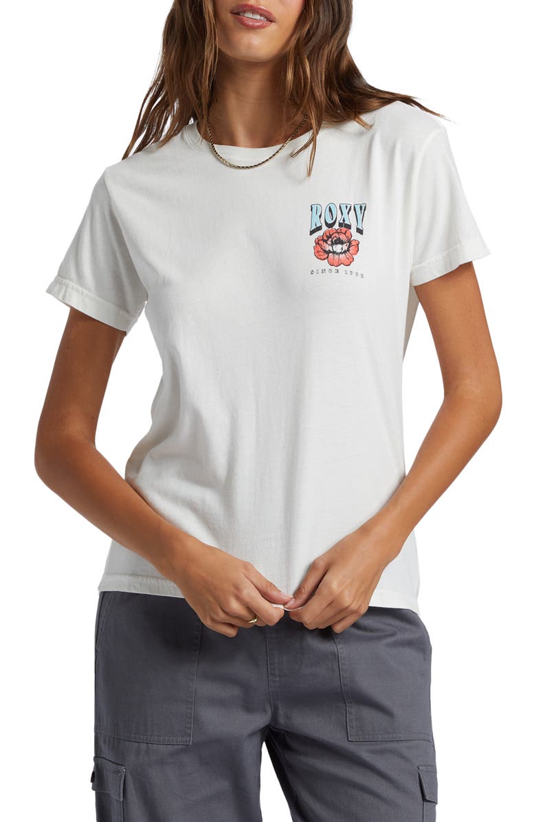 Roxy Iconic Sun Graphic T-Shirt, Main, color, 