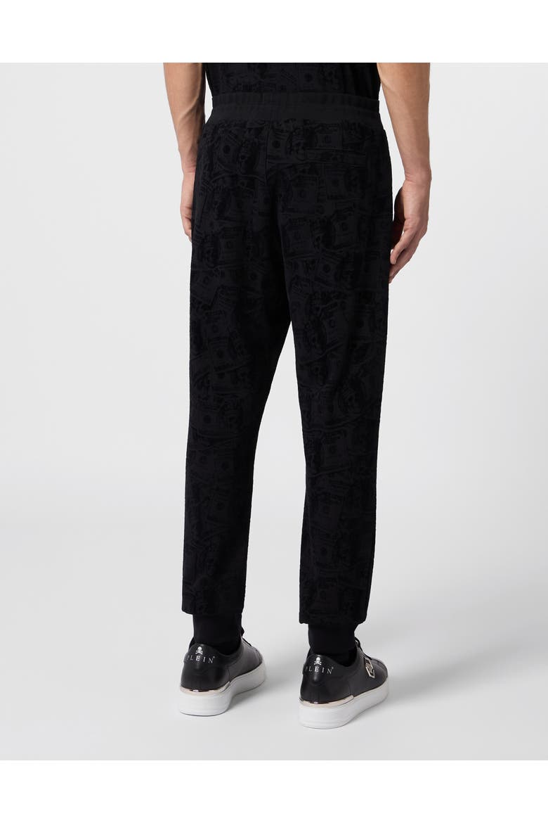 Jogging Pants All-Over Dollar Skull Men, Alternate, color, black/black