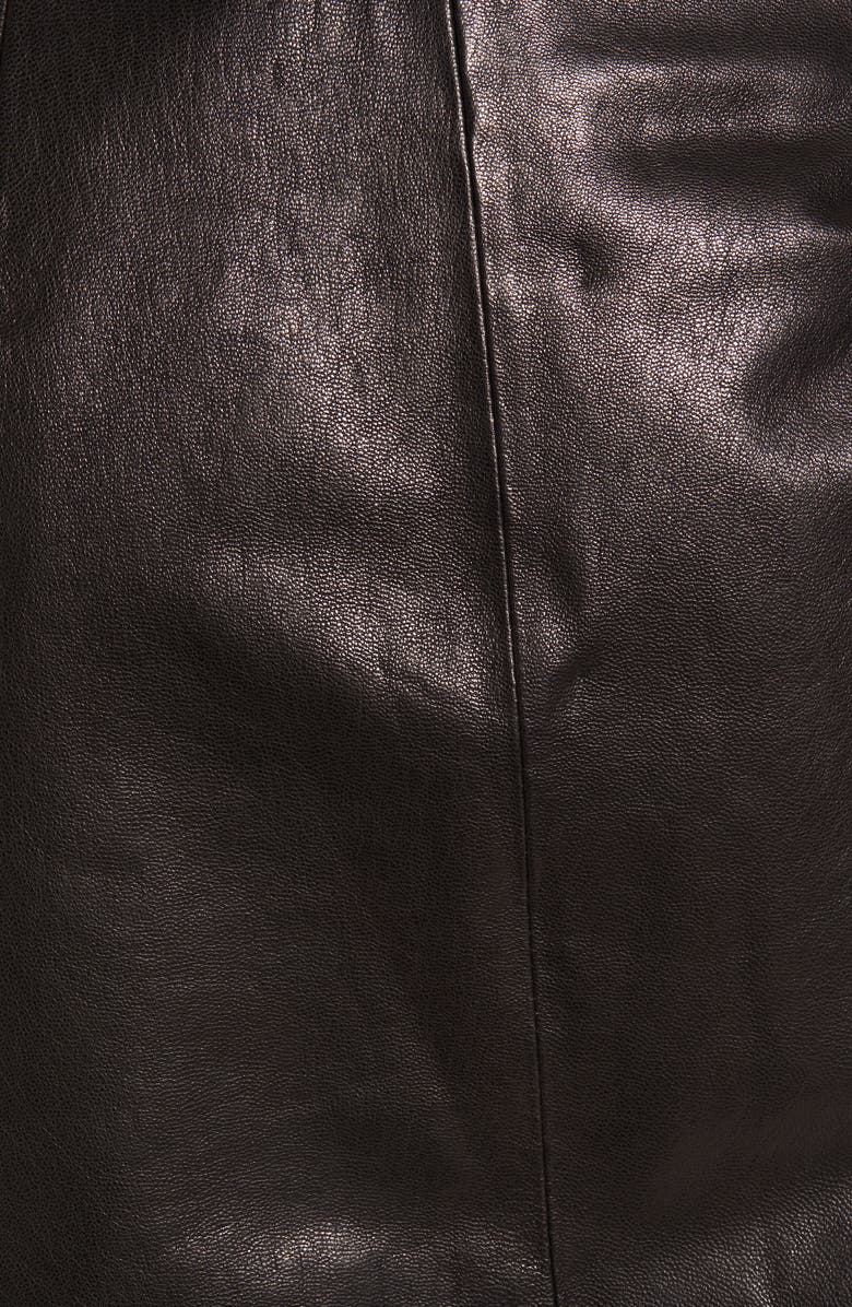 Rebecca Minkoff Julianna Asymmetrical Leather Skirt, Alternate, color,