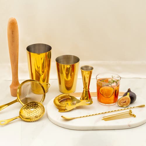 A Bar Above 14-piece Craft Bar Set, Gold In Gold