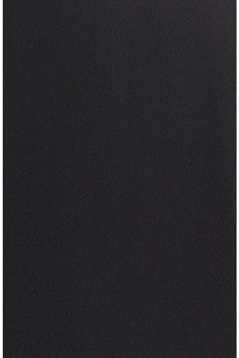 Alexander McQueen Flare Back Cady Dress, Alternate, color, BLACK