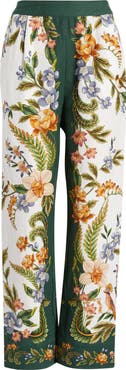FARM Rio Nature Sands Print Linen Blend Pants
