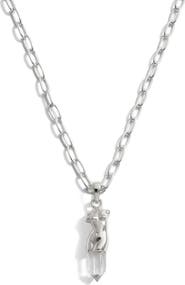 Awe Inspired Classical Bust Crystal Pendant Necklace