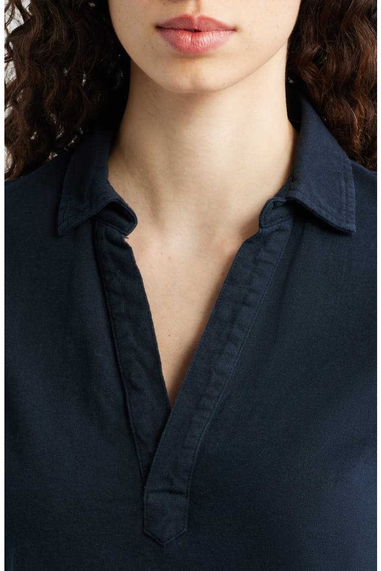 Emma Johnny Collar Maxi Dress, Alternate, color, BRITISH ROYAL NAVY