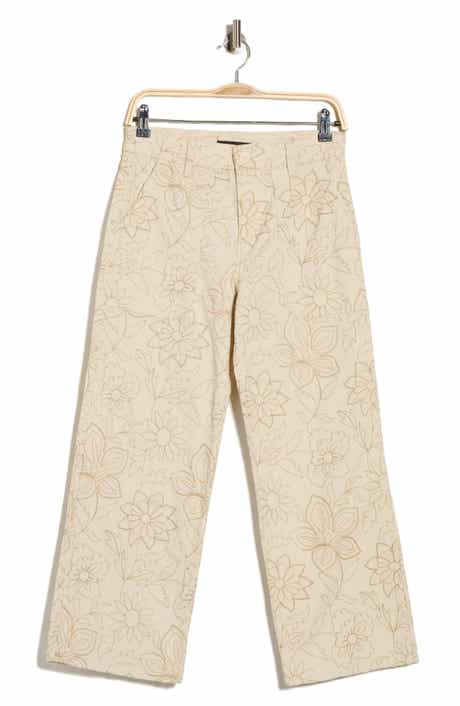 Sanctuary Terrace Floral Embroidered Crop Pants