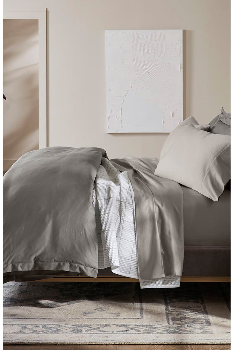 Signature Hemmed Sheet Set, Alternate, color, PEWTER