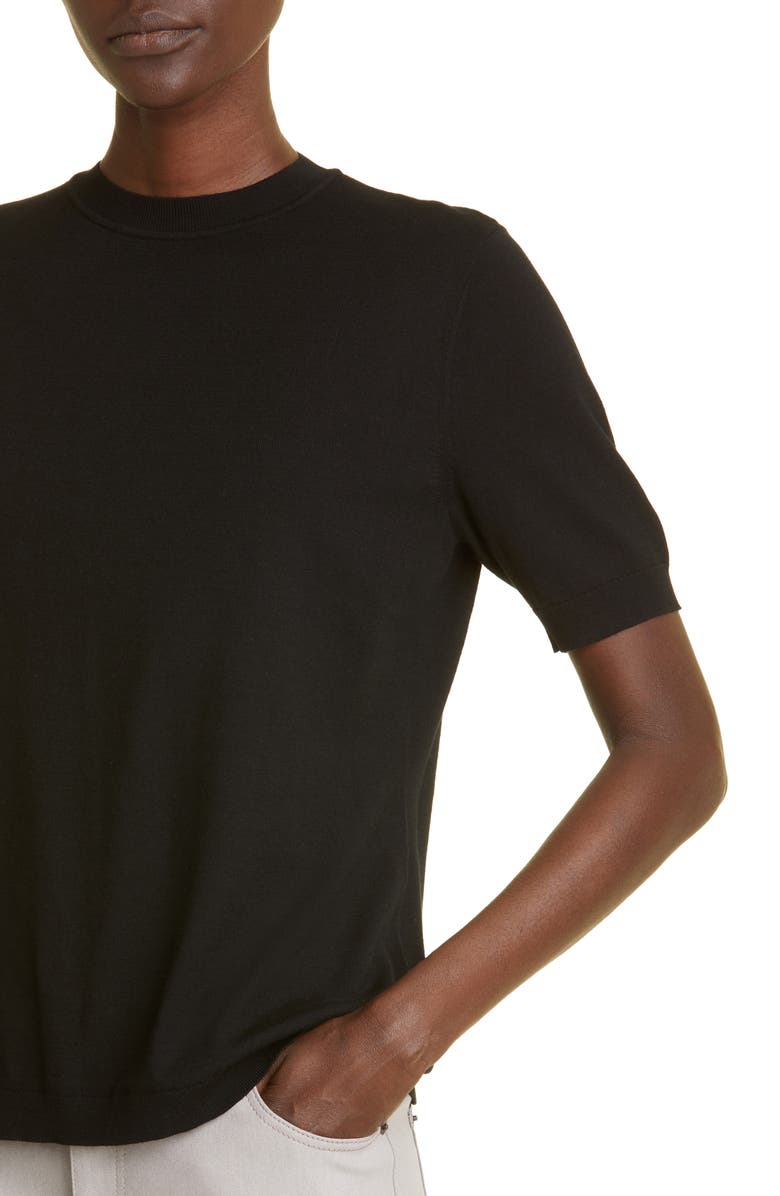 Lafayette 148 New York Short Sleeve Sweater, Alternate, color,