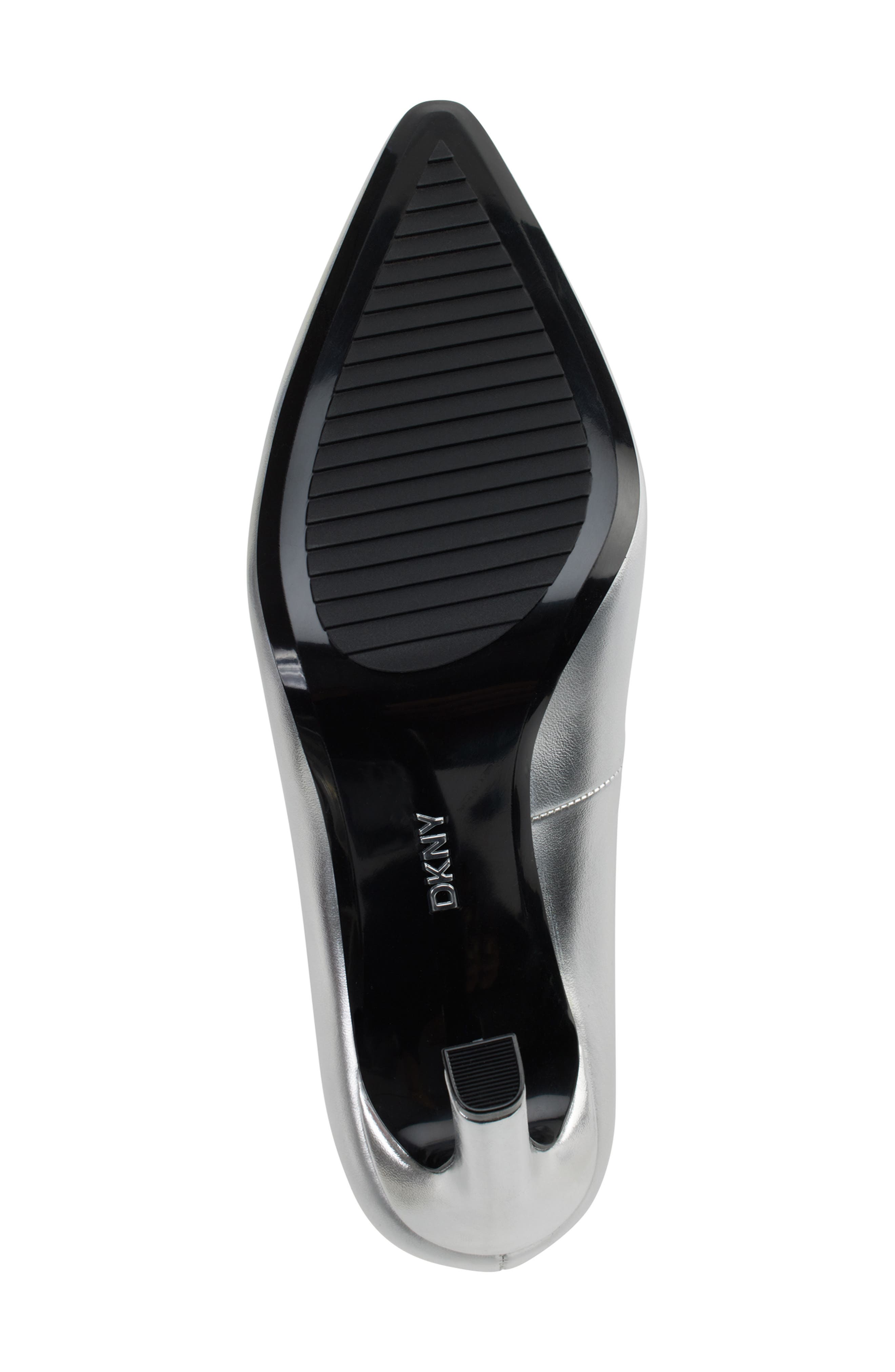 DKNY Chrystie Pointed Toe Pump, Alternate, color, Silver