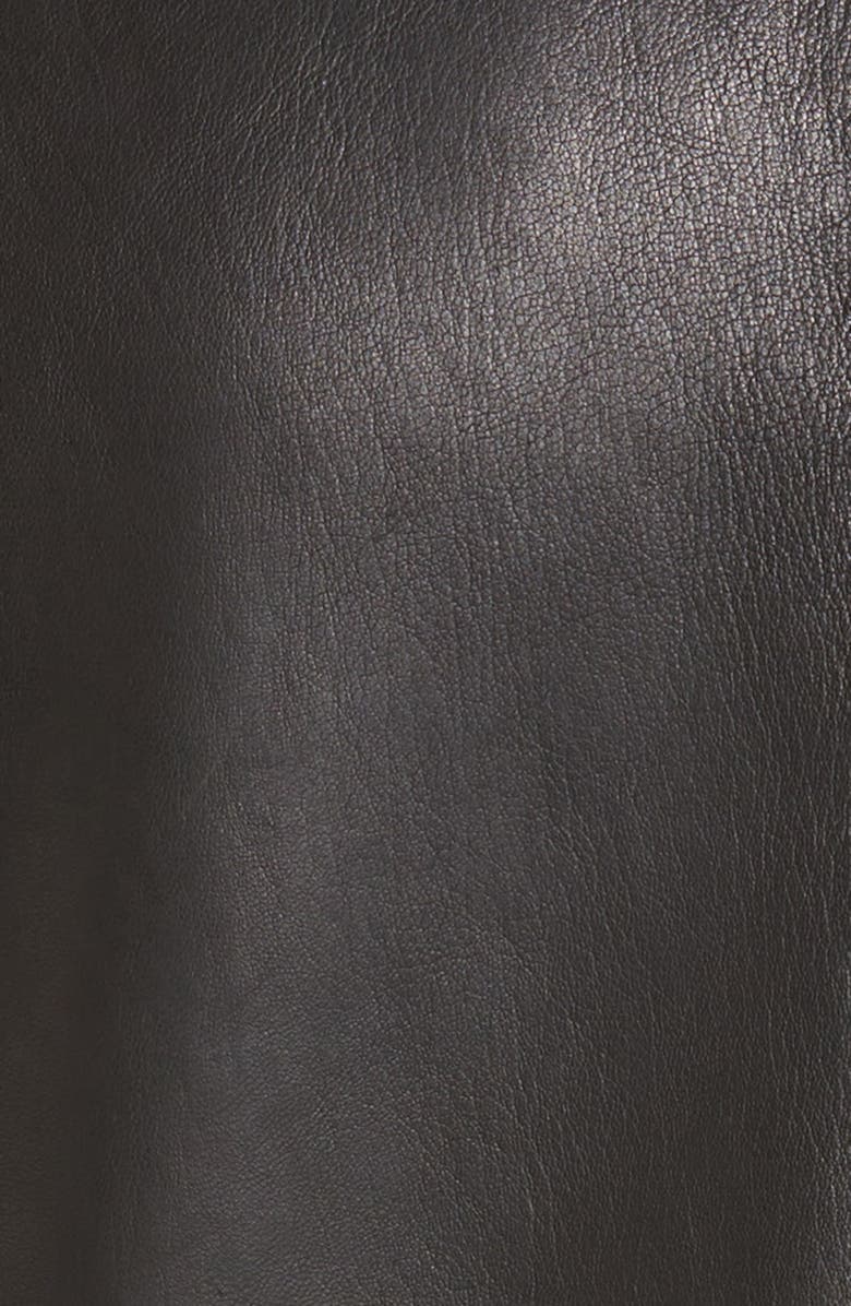 Rick Owens Brad Lambskin Leather Jacket, Alternate, color, 