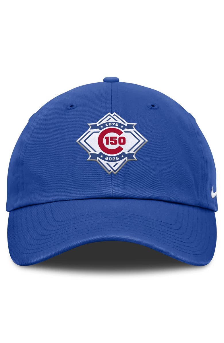 Nike Men's Nike Royal Chicago Cubs 150th Anniversary Club Adjustable Hat, Alternate, color, Royal