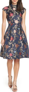 Chi Chi London Floral Print Party Dress
