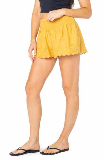 Sea Siren Eyelet Smocked Waist Shorts