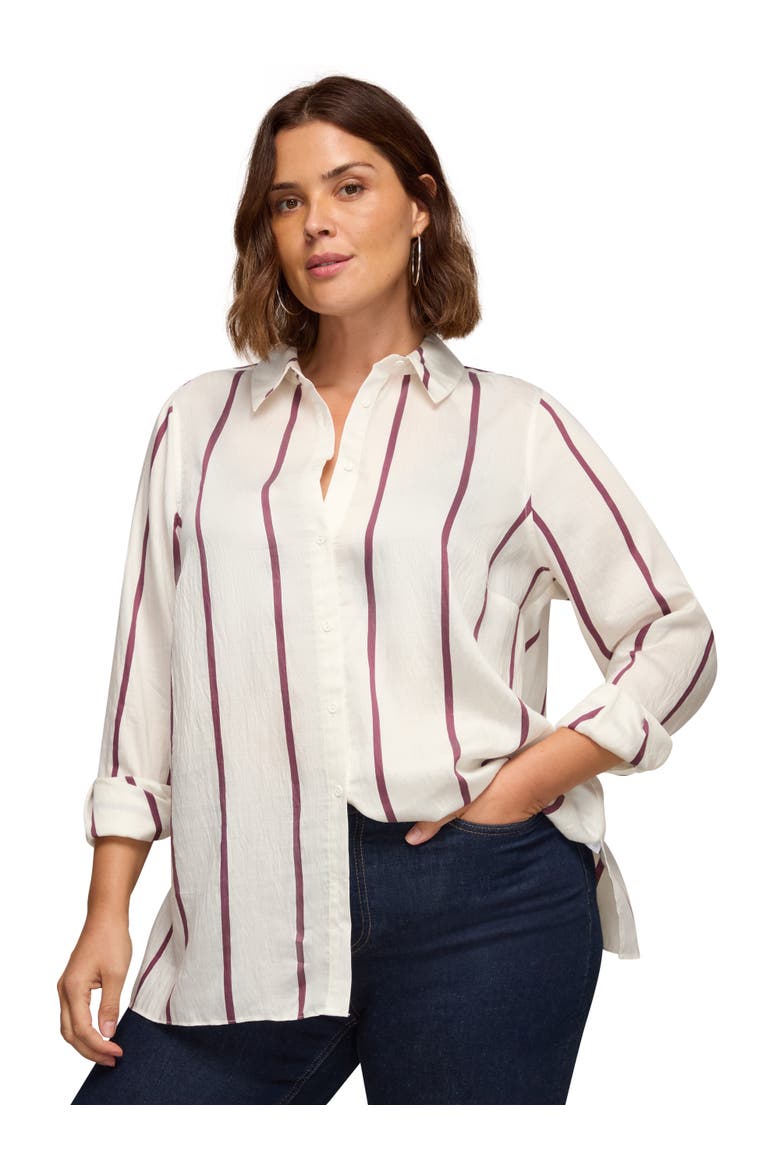 Regular Fit Striped Shirt, Main, color, Cream