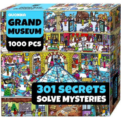 1000 Piece Mystery Jigsaw Puzzle for Adults | Ages 14+ | Bonus Challenges Included