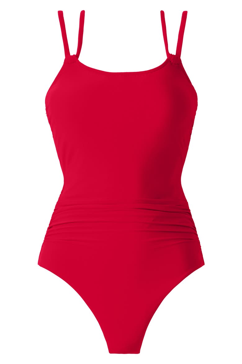 SigourneyUnderwire One-Piece Swimsuit, Alternate, color, MARS