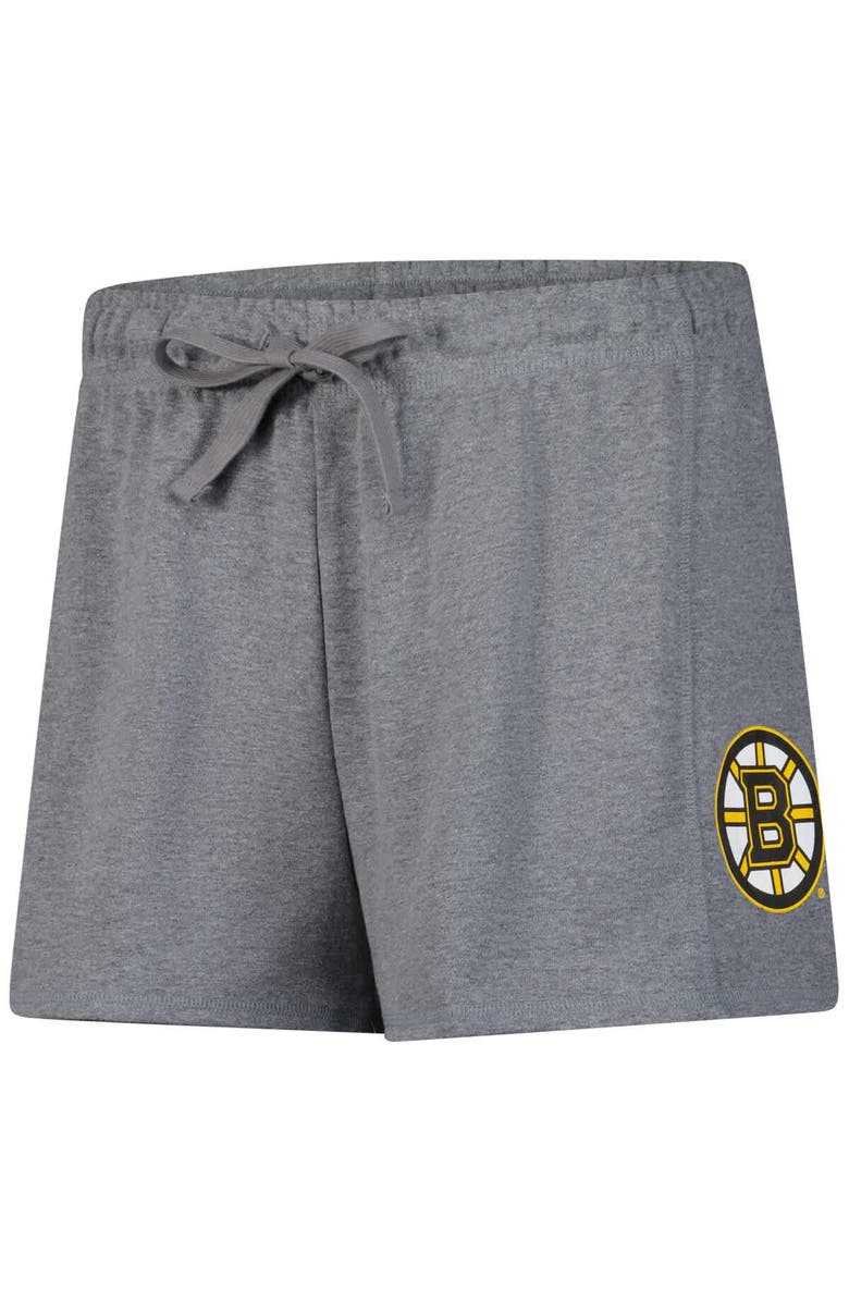FANATICS Women's Fanatics Heather Gray Boston Bruins Logo Shorts, Alternate, color, Heather Gray