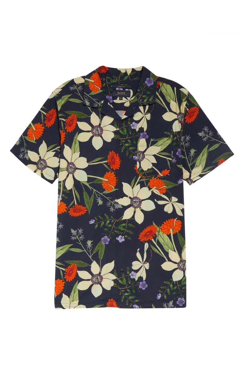 Roark Men's Continental Bouquet Classic Fit Short Sleeve Button-Up Shirt, Alternate, color,