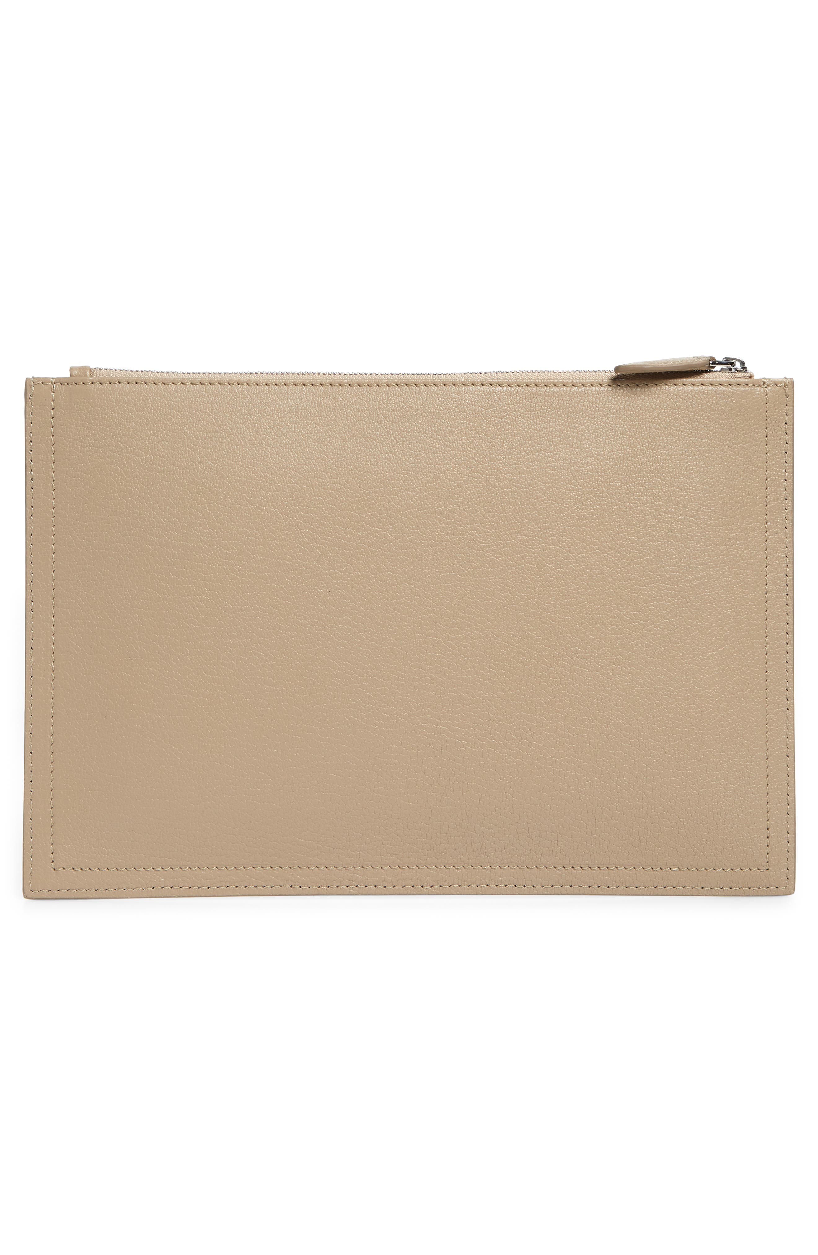 Medium Antigona Leather Pouch, Alternate, color, DUNE