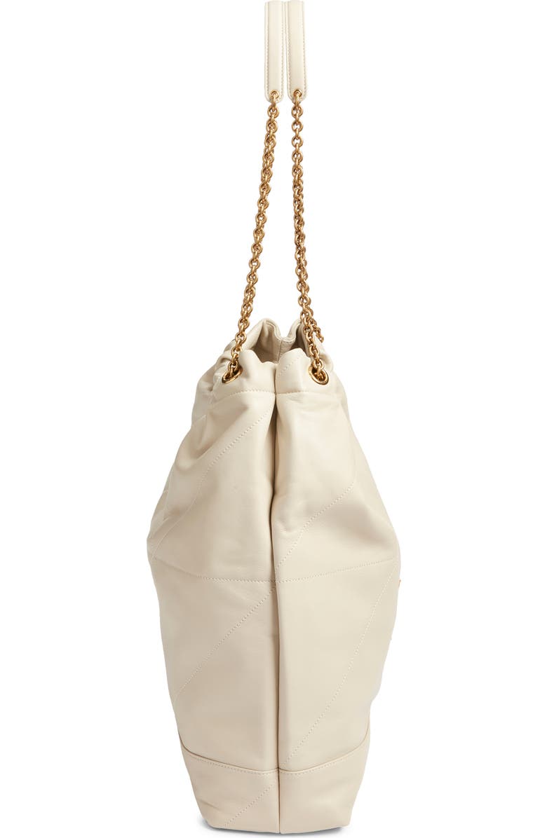 Saint Laurent Large Jamie 4.3 Patchwork Leather Shoulder Bag, Alternate, color, Blanc Vintage