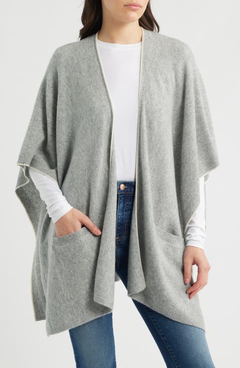Tipped Cashmere Cape