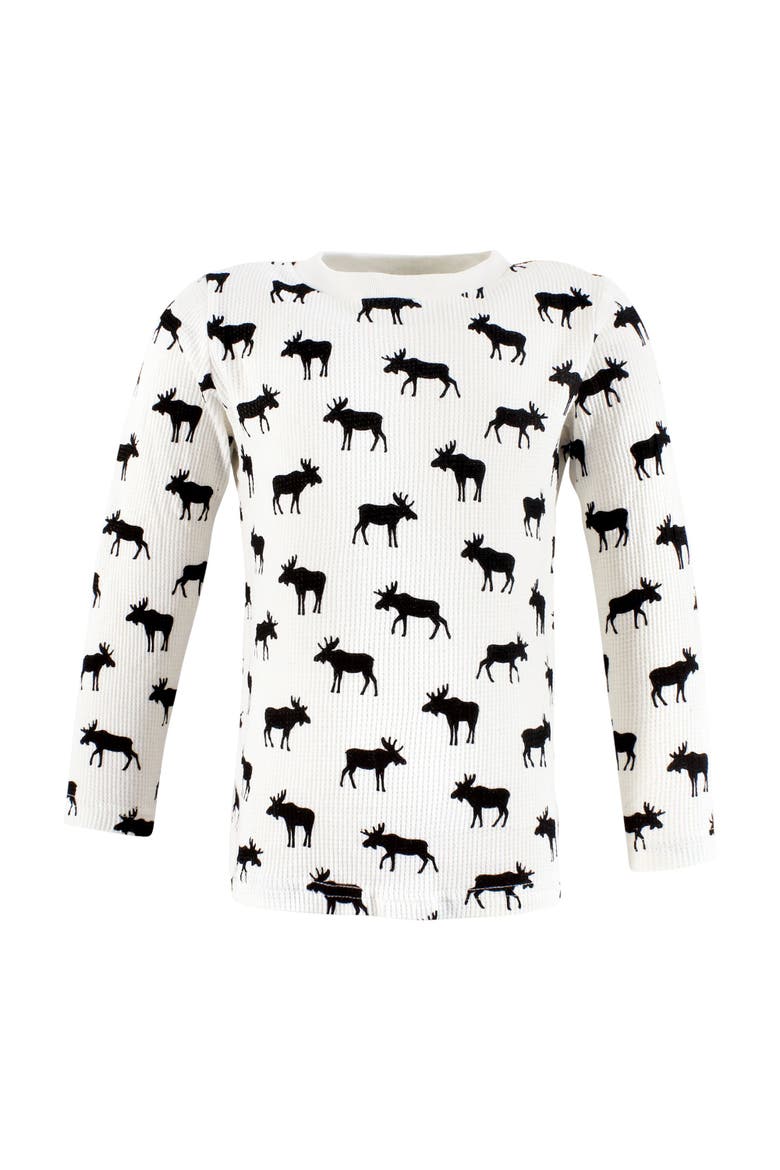 Warm Long-Sleeve T-Shirt Collection 5-Pack, Alternate, color, Buffalo Plaid Moose