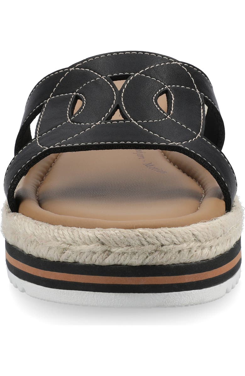 Journee Collection Rosalinda Slide Sandal, Alternate, color, Black