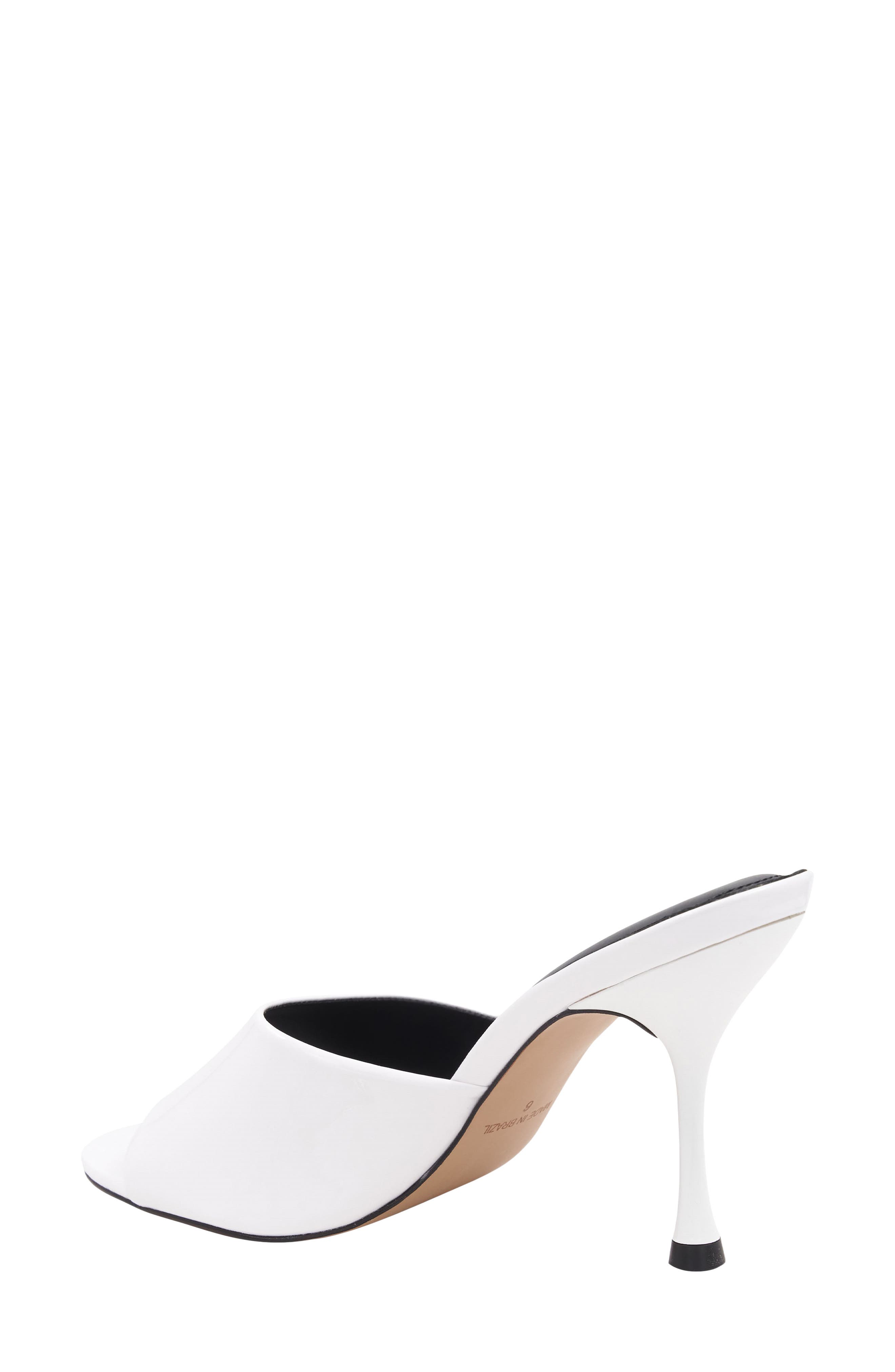 x Bre Tiesi Eve Slide Sandal, Alternate, color, WHITE PATENT