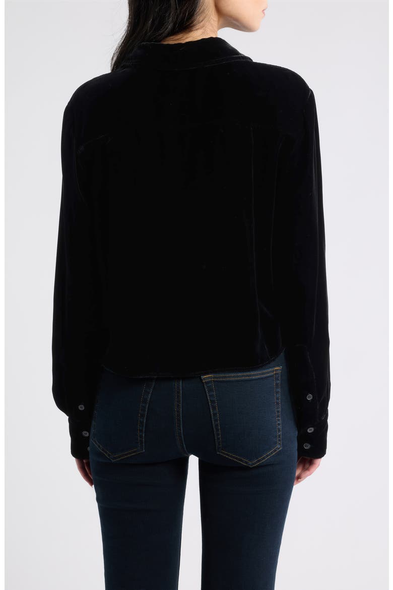 The Velvet Charles Shirt, Alternate, color, BLACK