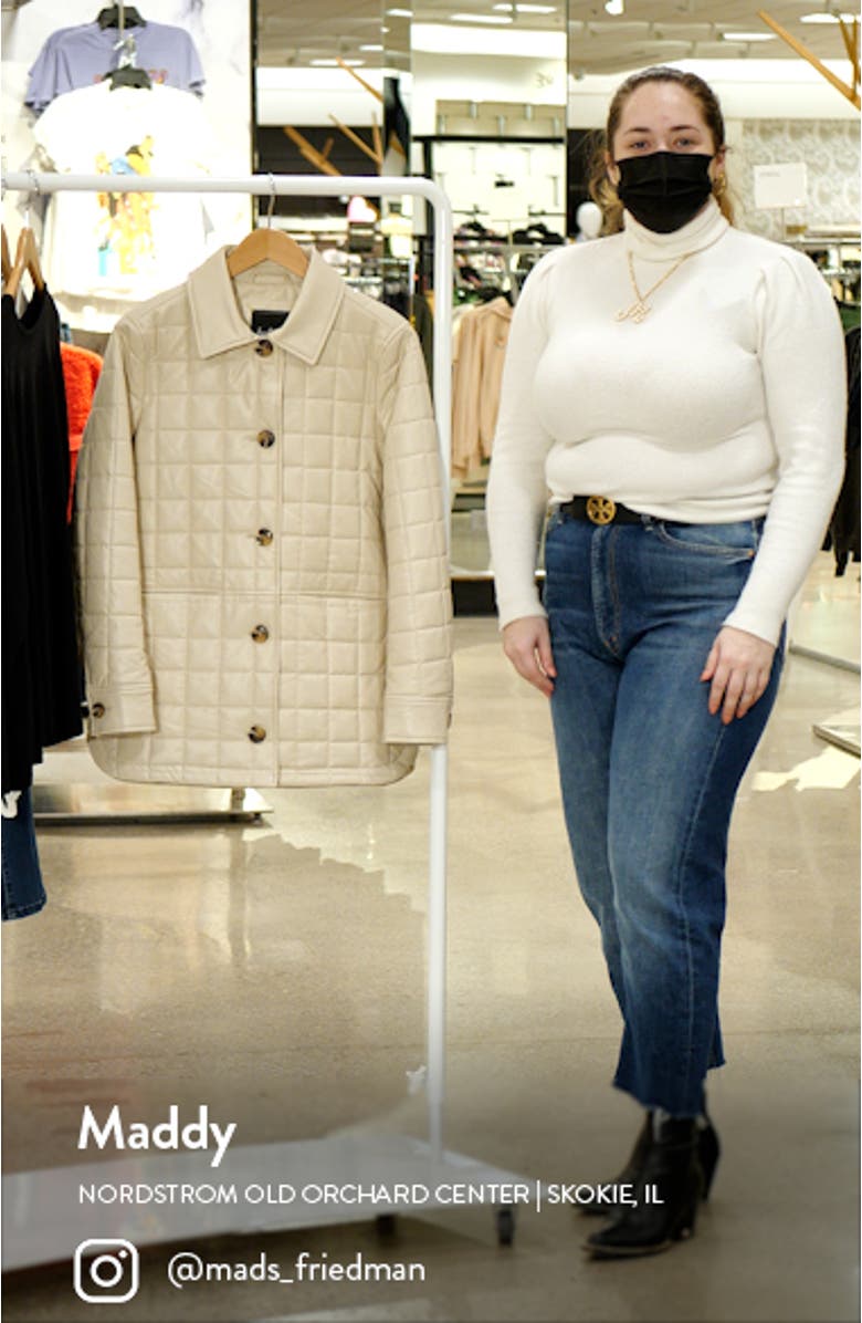 Quilted Faux Leather Jacket, sales video thumbnail