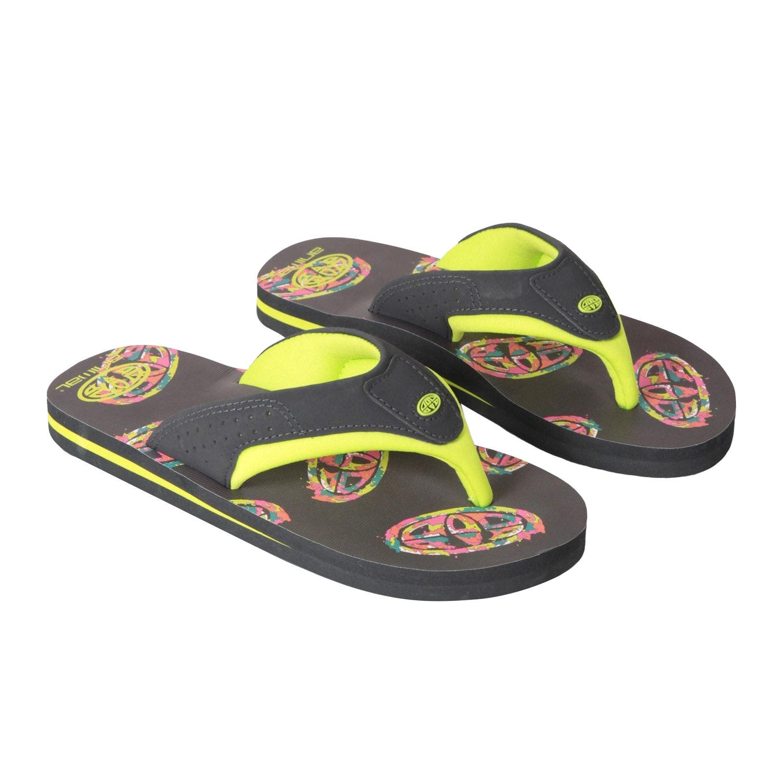 Childrens/Kids Jekyl Flip Flops, Main, color, Lime