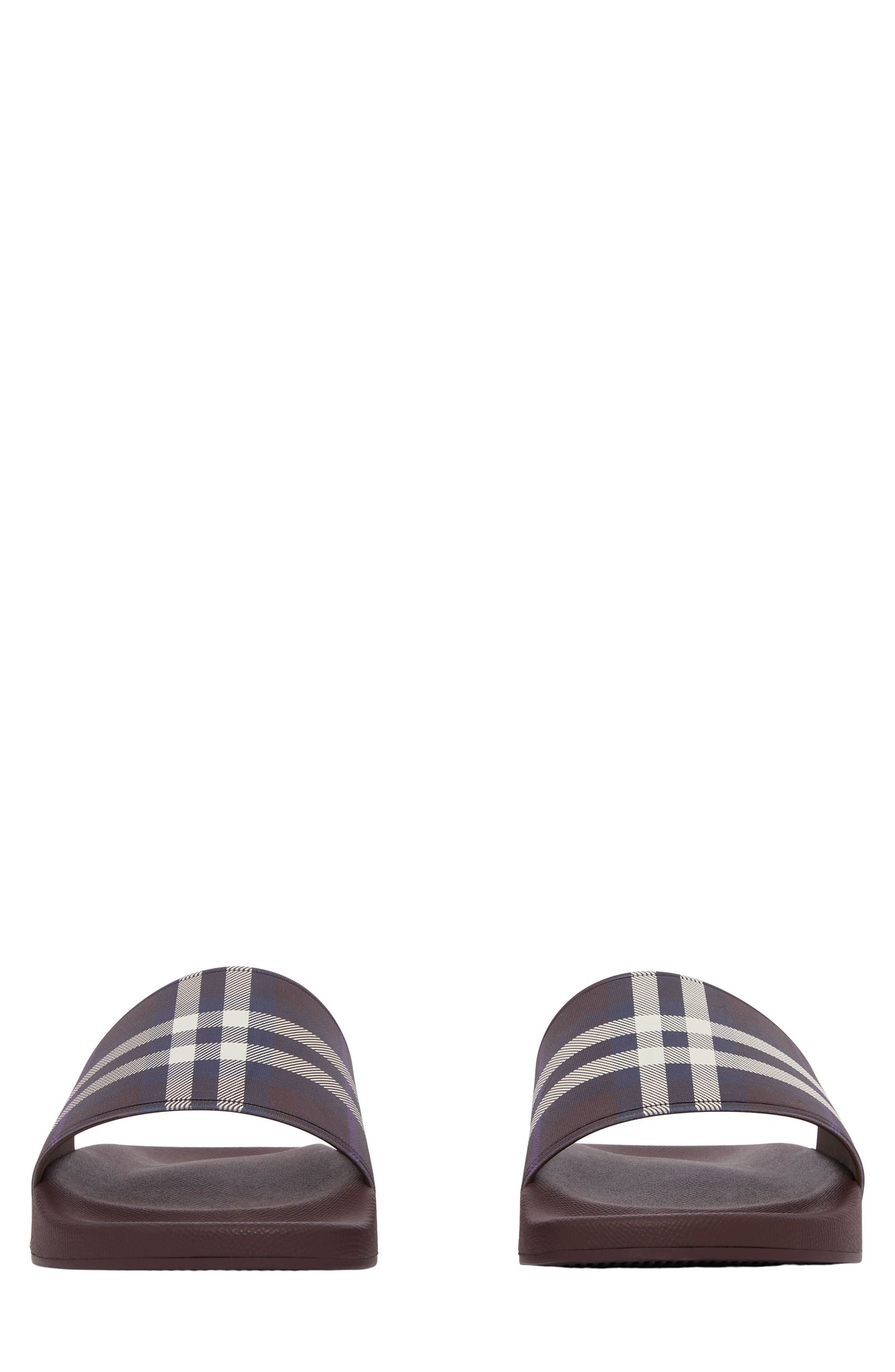 Burberry Furley Check Slide Sandal, Alternate, color, 